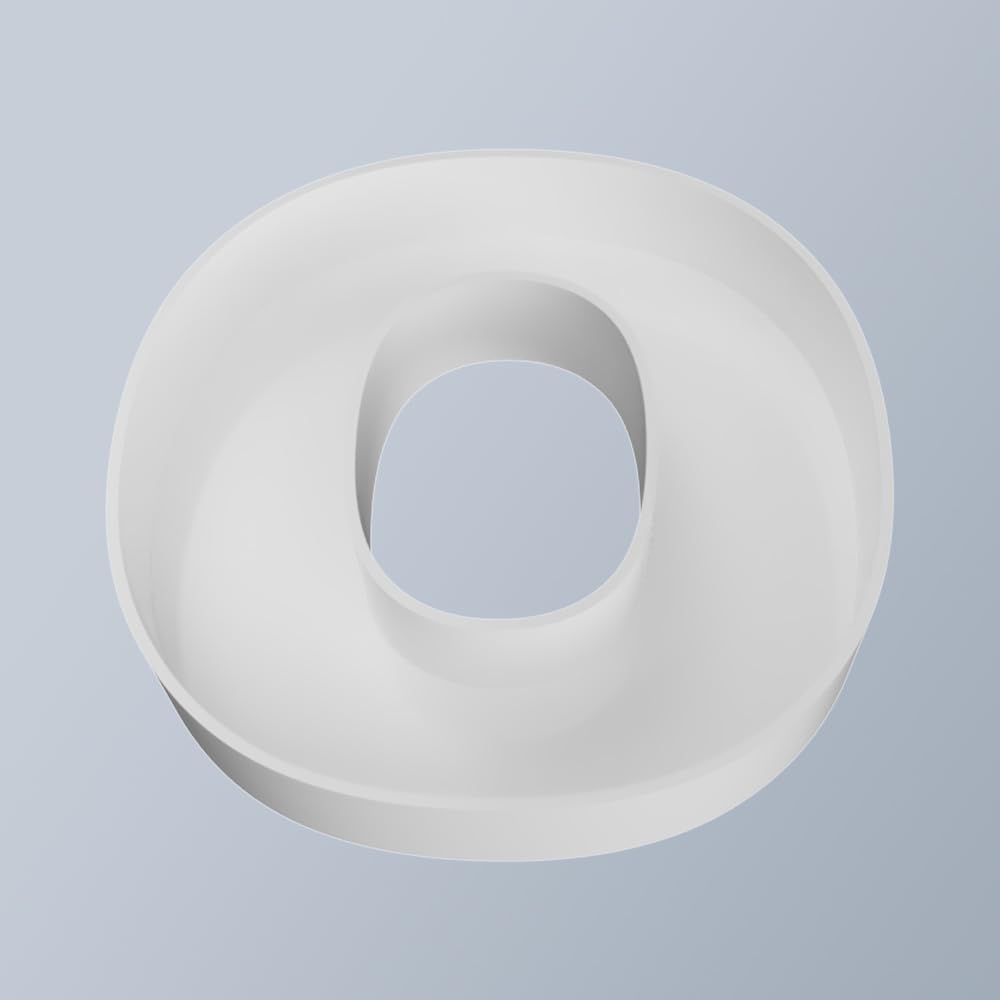 8" Hard Plastic Reusable Plastic Letter Food Trays, Letter Charcuterie Board Box for all Party Decoration (White Coloe)