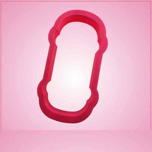 Pink Skateboard Underneath Cookie Cutter for Baking & Fondant Clay Gifts