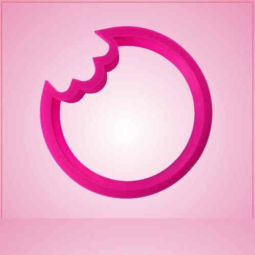 Pink Cookie With Bite Cookie Cutter