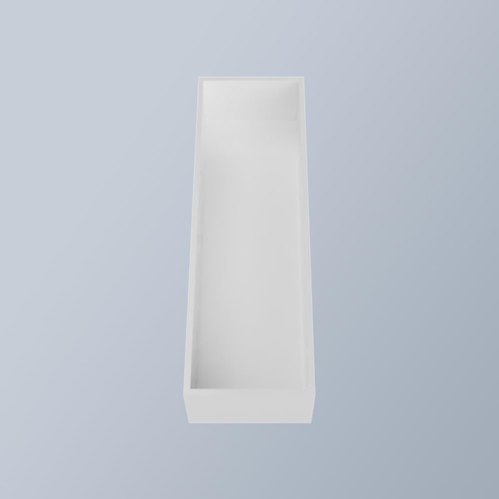 8" Hard Plastic Reusable Plastic Letter Food Trays, Letter Charcuterie Board Box for all Party Decoration (White Coloe)