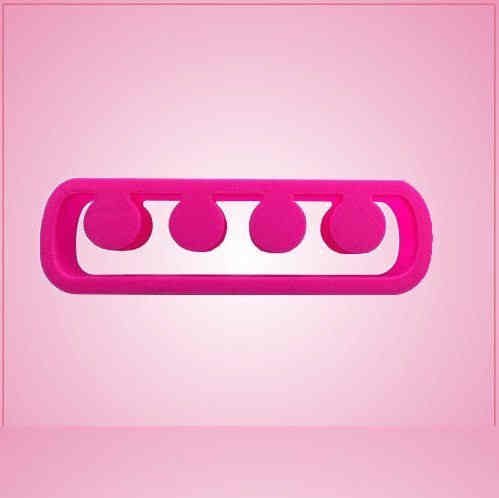 Pink Toe Holder Cookie Cutter for Baking & Fondant Clay Gifts Kitchen