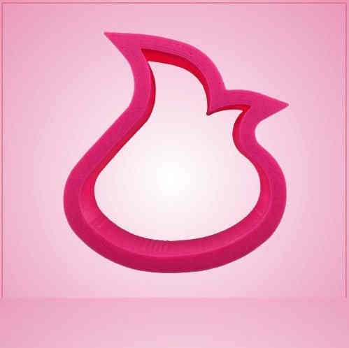 Pink Mini Flame Cookie Cutter