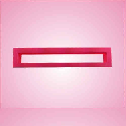 Pink Rectangle Stripe Cookie Cutter for Baking & Fondant Clay Gifts Kitchen