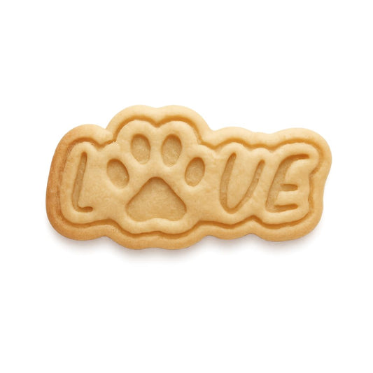 Paw Print Love Cookie Cutter - 4x1.96" Creative Doggie Party Tool
