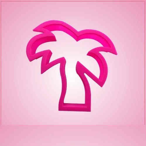 Pink Palm Tree Cookie Cutter for Baking & Fondant Clay Gifts Kitchen