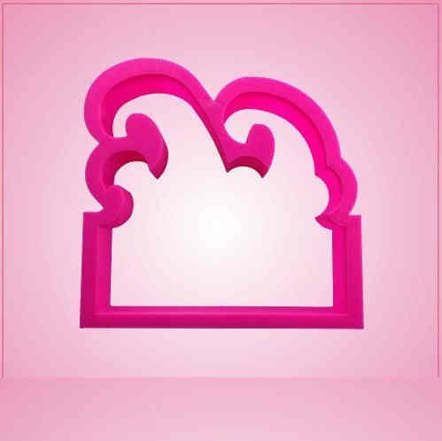 Pink Wave Cookie Cutter for Baking & Fondant Clay Gifts Kitchen