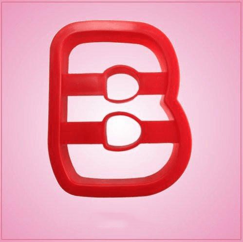 Red Letter B Cookie Cutter for Baking & Fondant Clay Gifts Kitchen