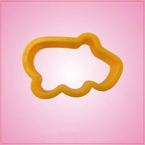 Small Yellow Hippo Cookie Cutter for Baking & Fondant Clay Gifts Kitchen