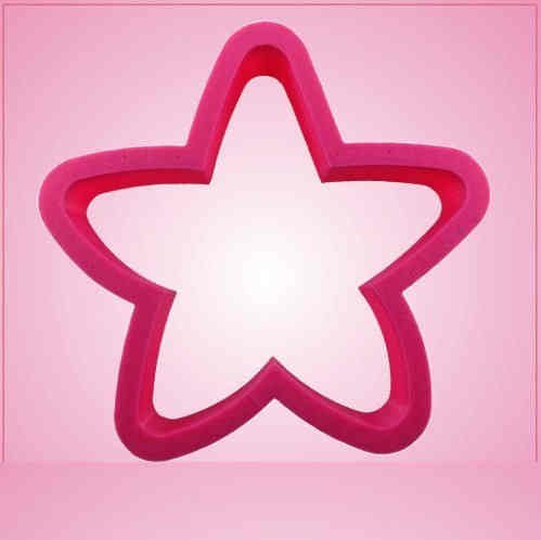 Pink Stella Starfish Cookie Cutter for Baking & Fondant Clay Gifts Kitchen
