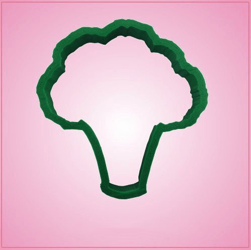 Broccoli Cookie Cutter 3 inches tall, 2-3/4 inches wide