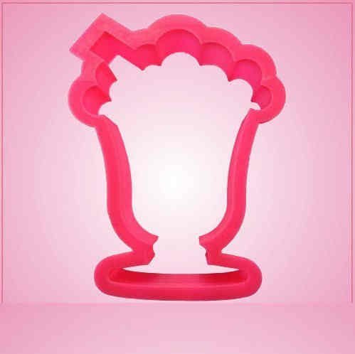 Pink Milk Shake Cookie Cutter for Baking & Fondant Clay Gifts Kitchen