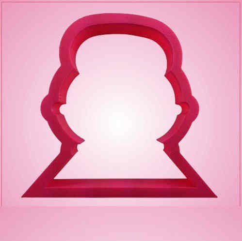 Pink Mrs Claus Cookie Cutter for Baking & Fondant Clay Gifts Kitchen