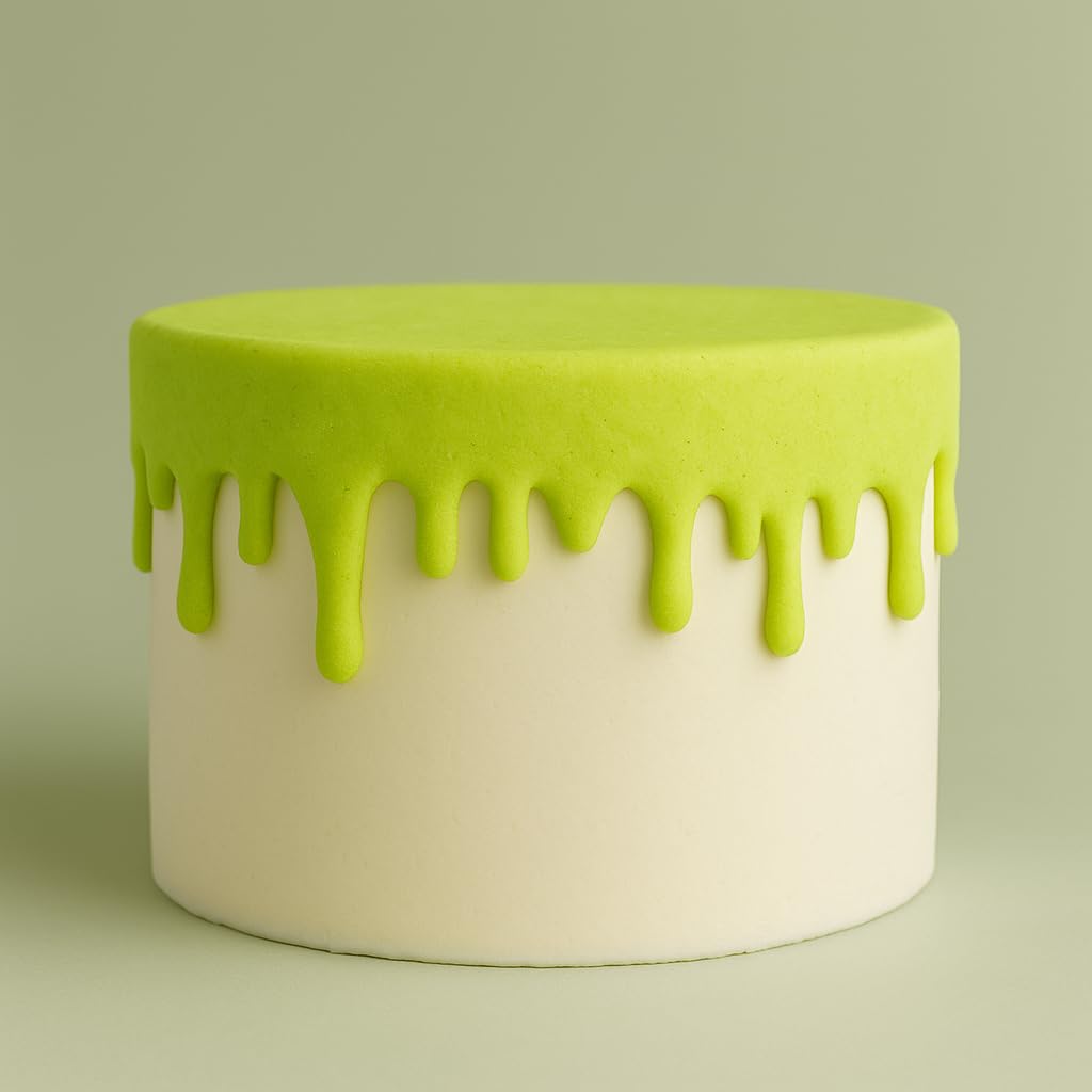 Mighty Gadget Dripping Shape Fondant Cutter (Style 1) 6x2.51" Cake Drip Border & Icing Edge Mold (Random Color)