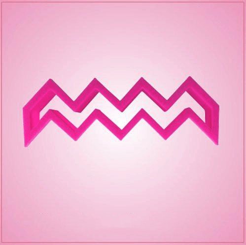 Pink Chevron Stripe Cookie Cutter for Baking & Fondant Clay Gifts Kitchen