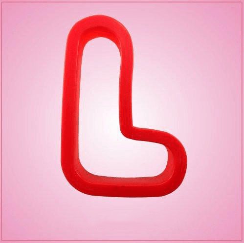 Red Letter L Cookie Cutter for Baking & Fondant Clay Gifts Kitchen