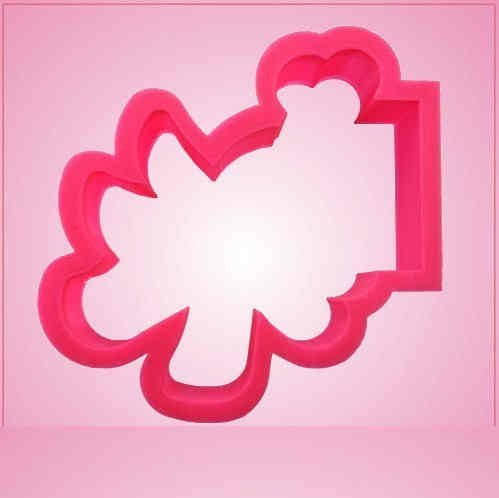 Pink Mean Hand Cookie Cutter for Baking & Fondant Clay Gifts Kitchen