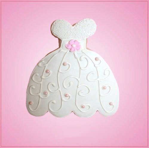 Pink Wedding Dress Cookie Cutter for Baking & Fondant Clay Gifts Kitchen