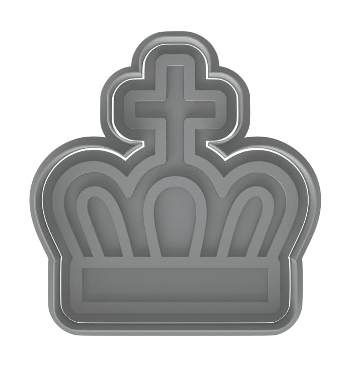 Imperial Crown Cookie Cutter - 4x3.6" Fun Party Baking Kitchen