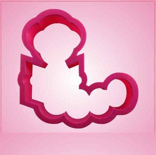 Pink Bookworm Cookie Cutter for Baking & Fondant Clay Gifts Kitchen