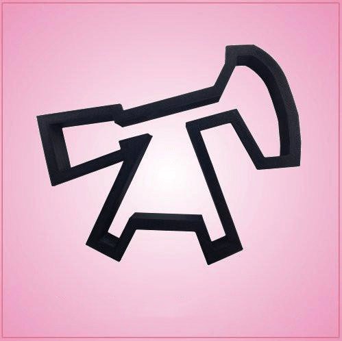 PUMP JACK COOKIE CUTTER Black Plastic 4-3/4in
