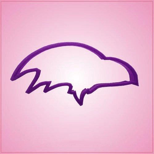 Purple Raven Head Cookie Cutter for Baking & Fondant Clay Gifts Kitchen