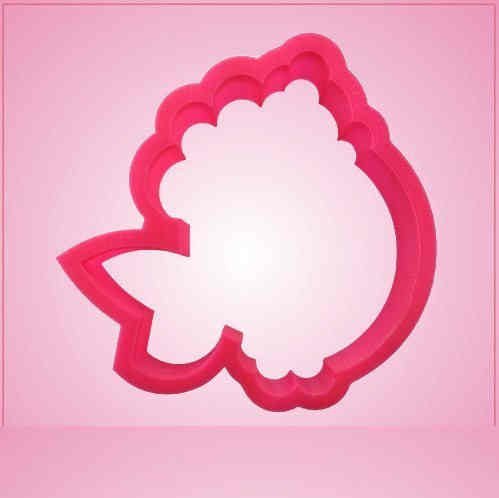 Pink Fitz Fish with Bubbles Cookie Cutter for Baking & Fondant Clay Gifts