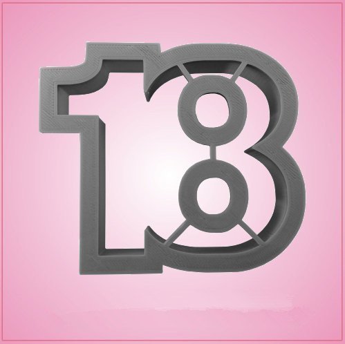 Number 18 Cookie Cutter