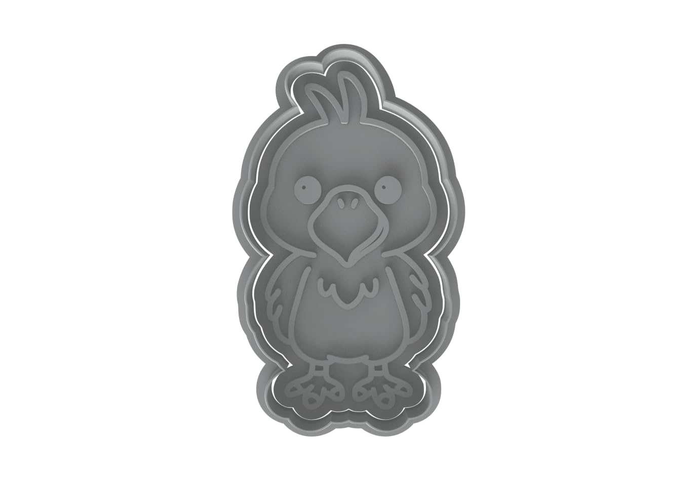 Cute Kawaii Shoebill Bird Cookie Cutter - 4x2.2" Creative Party Design