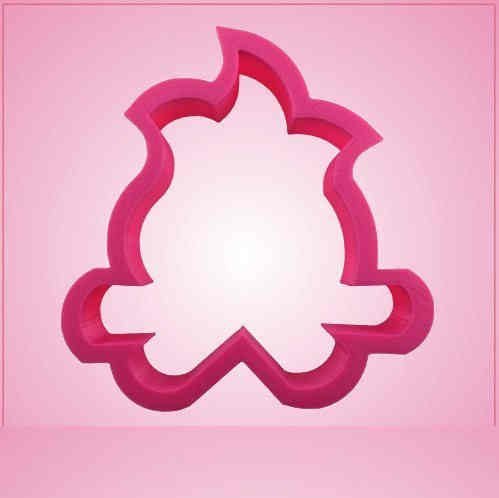 Pink Fire Pit Cookie Cutter for Baking & Fondant Clay Gifts Kitchen