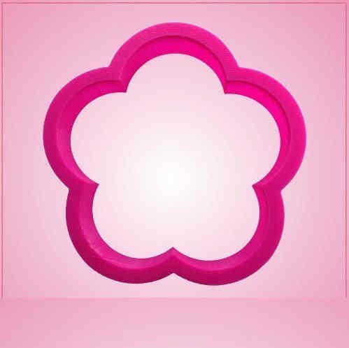 Pink Flower 5 Petal Cookie Cutter for Baking & Fondant Clay Gifts Kitchen