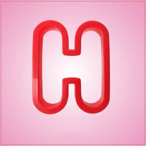 Red Letter H Cookie Cutter for Baking & Fondant Clay Gifts Kitchen