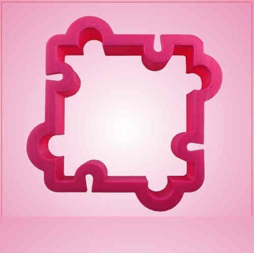 Pink Puzzle Cookie Cutter for Baking & Fondant Clay Gifts Kitchen