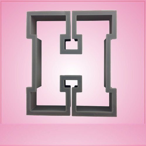 Varsity Letter H Cookie Cutter for Baking & Fondant Clay Gifts Kitchen
