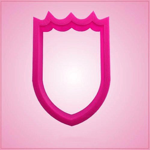 Pink Shield Cookie Cutter for Baking & Fondant Clay Gifts Kitchen