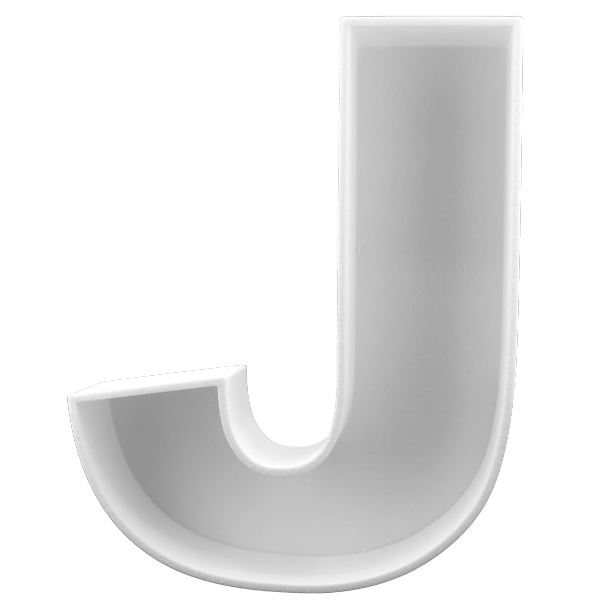 8" Hard Plastic Reusable Plastic Letter Food Trays, Letter Charcuterie Board Box for all Party Decoration (White Coloe)