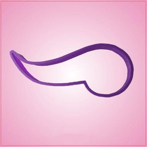 Purple Viking Horn Cookie Cutter for Baking & Fondant Clay Gifts Kitchen