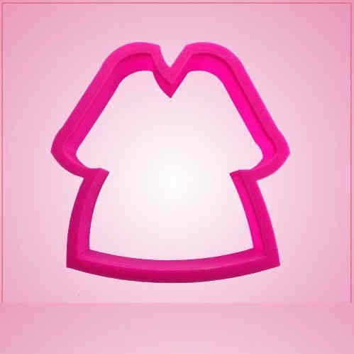 Pink Bathrobe Cookie Cutter for Baking & Fondant Clay Gifts Kitchen