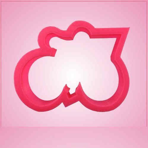 Pink Bicycle with Basket Cookie Cutter for Baking & Fondant Clay Gifts Kitchen