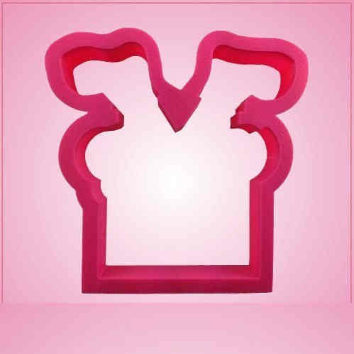 Pink Santa Stuck in Chimney Cookie Cutter for Baking & Fondant Clay Gifts