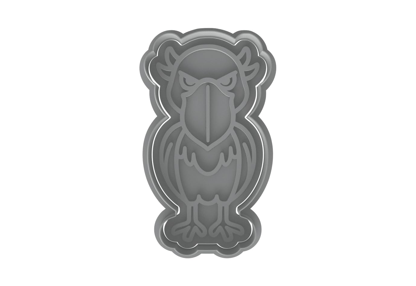 Shoebill Bird Cookie Cutter Front View S1 - 4x2.2" Creative Baking Fun