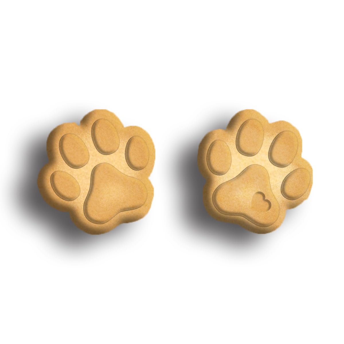 2 pack of Dog Paw Cookie Cutter for Baking & Fondant Clay for Dog Lovers Gifts
