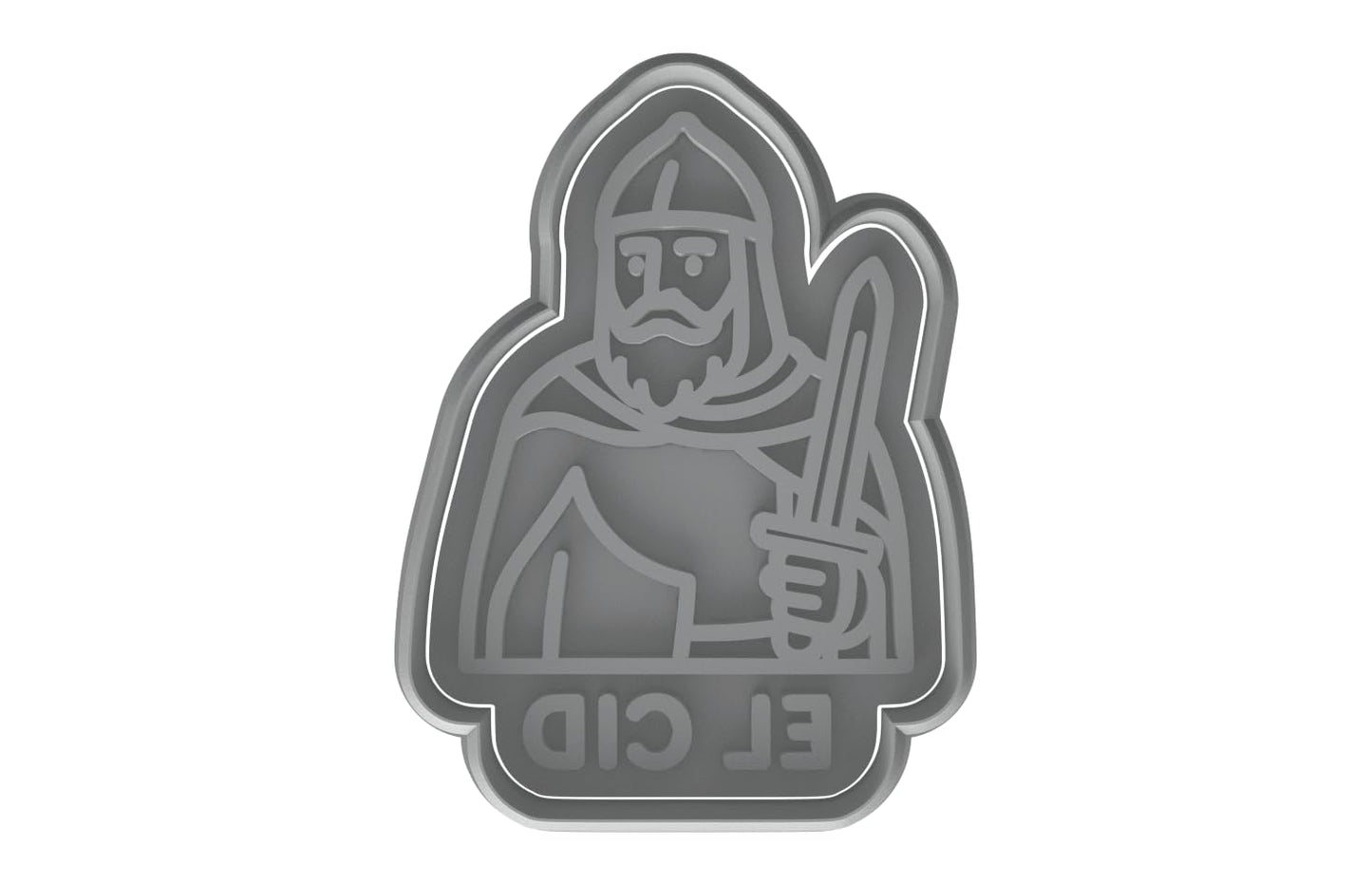 El Cid Warrior Cookie Cutter - 4x2.89" Premium Heroic Design Baking Tool