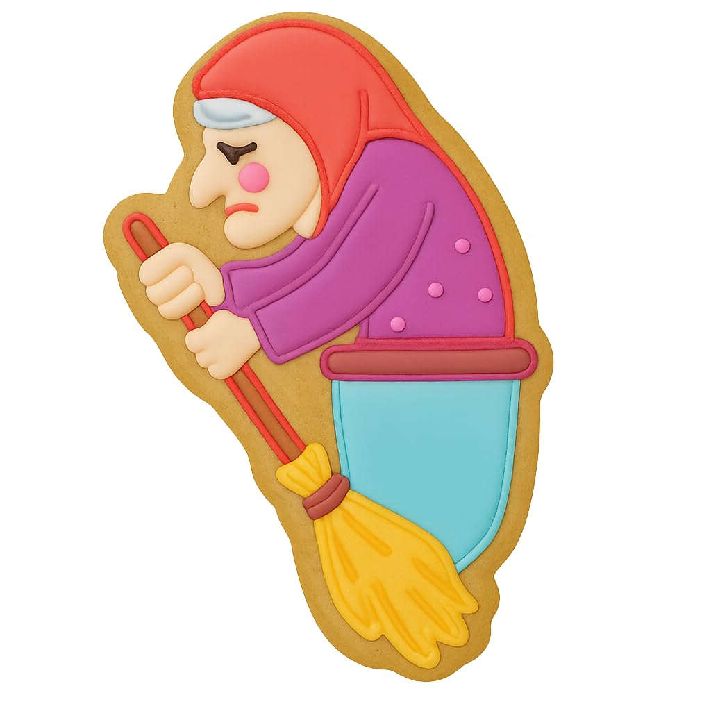 Baba Yaga Witch Cookie Cutter - 4x2.66" Creative Kids Party Design