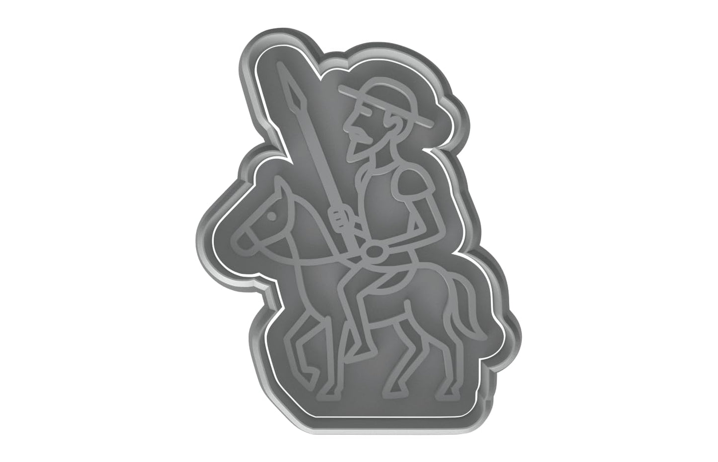 Don Quixote Knight Cookie Cutter - 4x3" Premium Creative Design