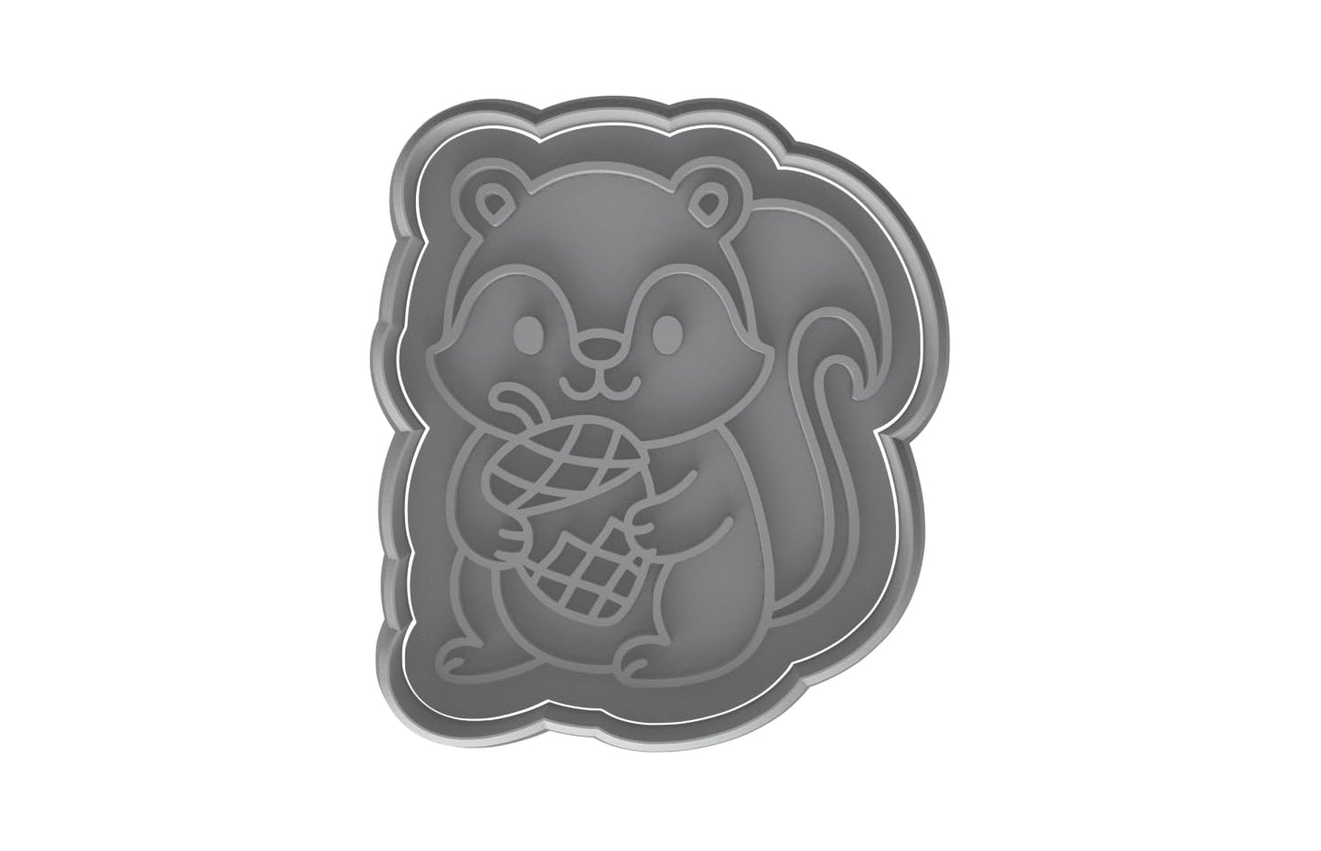Adorable Squirrel w/ Pinecone Cookie Cutter - 4x3.48" Kids Party Set