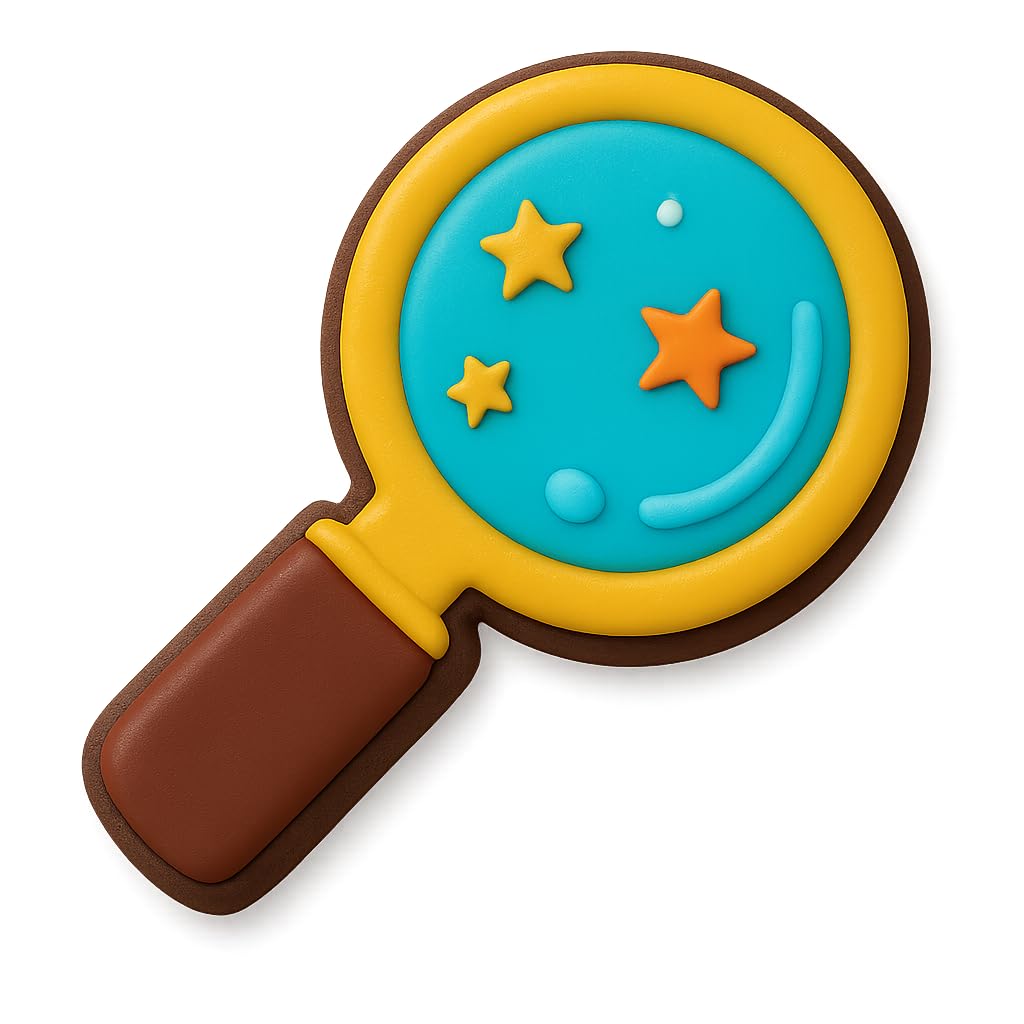 Detective Magnifying Glass Cookie Cutter 4.25x2.33" for Baking Fondant Clay
