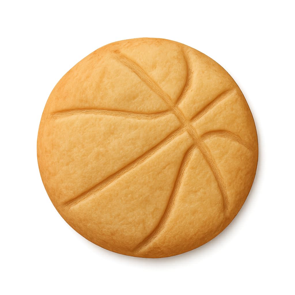 Detailed Basketball Cookie Cutter (2 to 8 inches) - Perfect for Sports-Themed Parties and Crafts