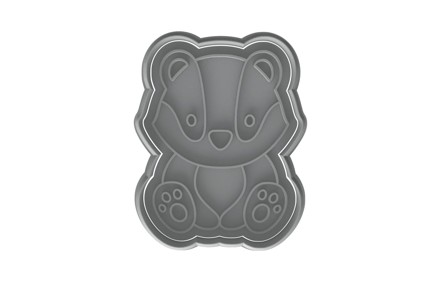 Cute Badger Cookie Cutter - 4x3" Fun Kids Baking Party Tool
