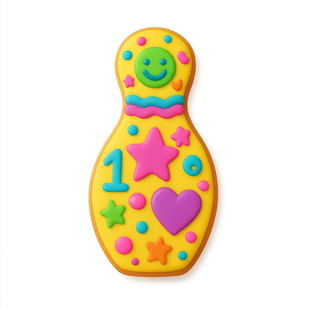 Bowling Pin Cookie Cutter - 5x2.25 Inches, Perfect for Bowling Lovers and Fun Baking