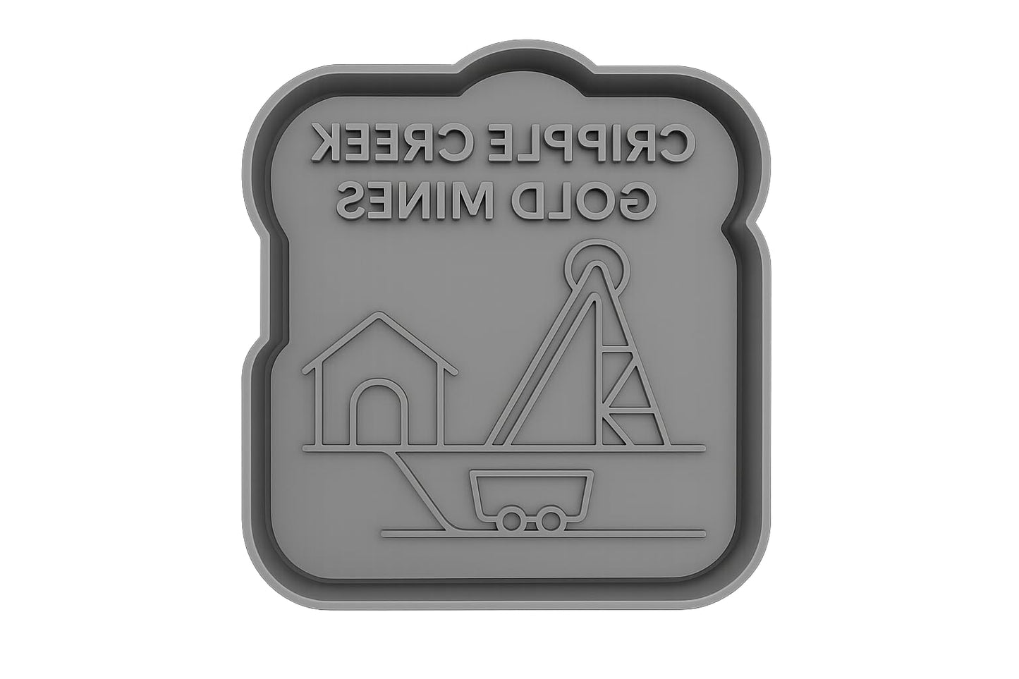 Cripple Creek Gold Mine Cookie Cutter - 4x3.8" Premium Baking Tool